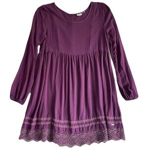 Roxy‎ Dress Womens S Purple Babydoll Sundress Beach Vacation Coastal Boho Chic